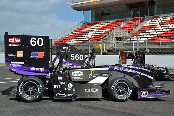 Mașini de curse Formula Student cu pinioane din plastic personalizate din polimeri de înaltă performanță iglidur®