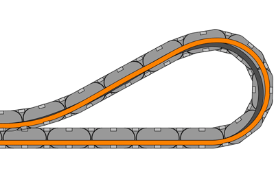 Portcablul ghidează furtunul hidraulic