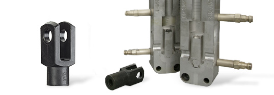 Unealtă pentru turnare prin injecție realizată din aluminiu cu componentă fabricată în interiorul său