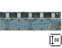 e-chain® with crossbars at every link