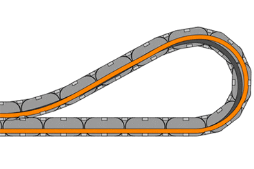 Portcablul ghidează furtunul hidraulic