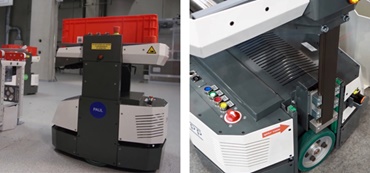 DTS de la Knapp cu axe de curea dințată drylin® ZLW pe platforma de ridicare