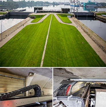 Ecluză marină, Wilhelmshaven, Germania