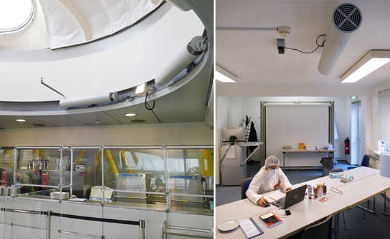 Filtru de aer UV pentru cameră în cantină și centru de testare rapidă