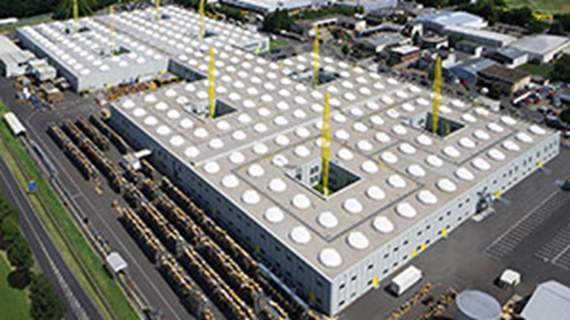 Vedere actuală a fabricii igus® flexibile, Köln
