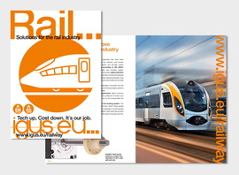 Broșură dedicată tehnologiei feroviare