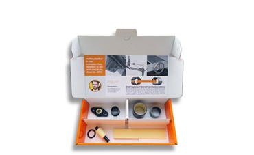 Cutie cu mostre pentru transportul de mărfuri