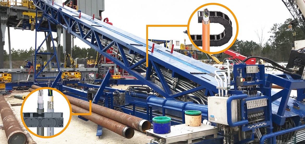 Pasarelă cu produse igus